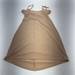 SKIMS Essential Stretch Slip Dress Clay Nude Size M New